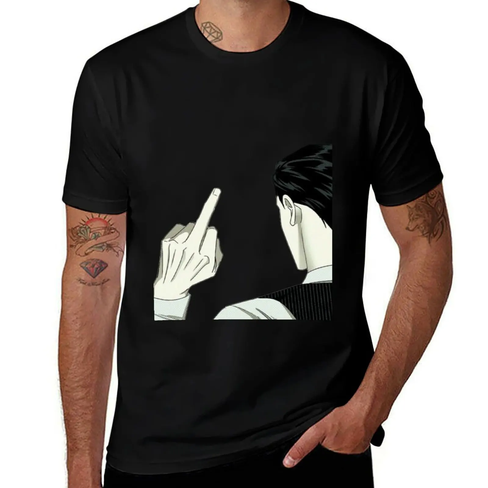 Under the Green Light - Rude jin T-Shirt Lightweight Print T-Shirt