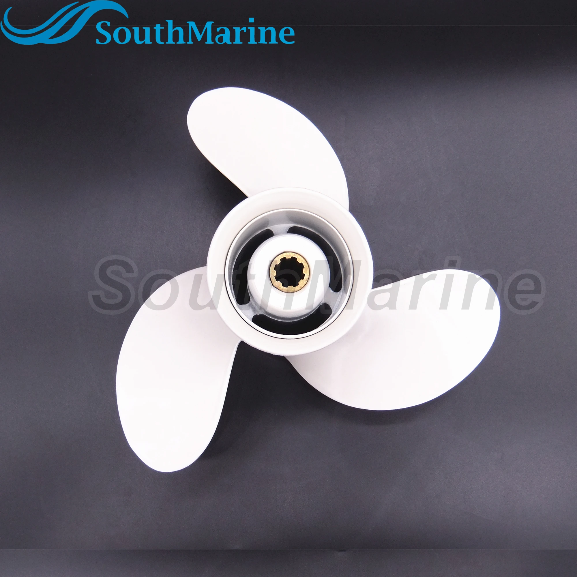 

Outboard Motor 9.25x9 683-45945-00-EL Aluminum Alloy Propeller for Yamaha 9.9HP 15HP Boat Motor Prop, Size 9 1/4x9-J