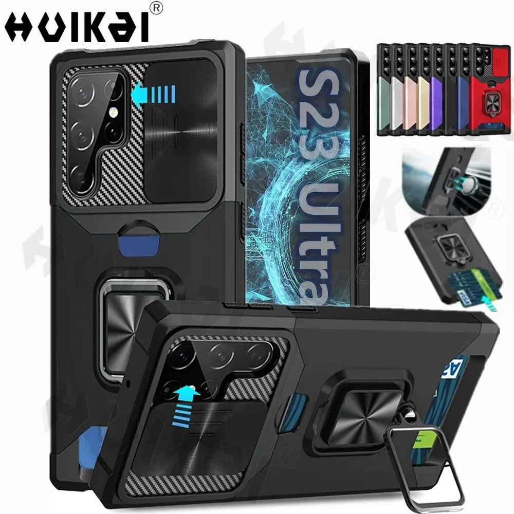 

Wallet Card Cover Case for Samsung Galaxy S24 Ultra S23 S23 FE S22 Note 20 Ultra A14 A54 A14 A52S A53 A13 Heavy Duty Armor Style