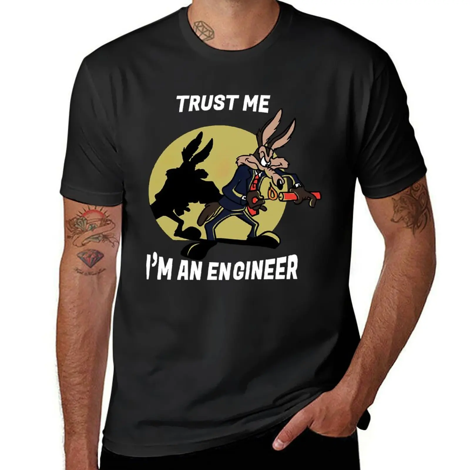 Trust me Im an Engineer T-Shirt summer tops anime plain men t shirt