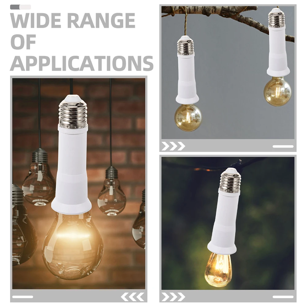 

5pcs E27 E27 Convertible Extensible Light Bulb Socket Adapter for Garage Workshop LED Bulb Tube Socket Extension