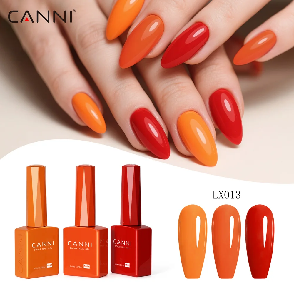 

9ml CANNI TPO FREE HEMA FREE Ultra Consistency Nail Gel Polish Set Round Brush Semi Permanent Soak Off UV LED Gel Nail Kit