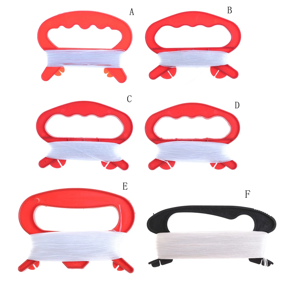 Kinder Outdoor Sport Witte Vlieger Kite String Line D-Vorm Winder Board Tool