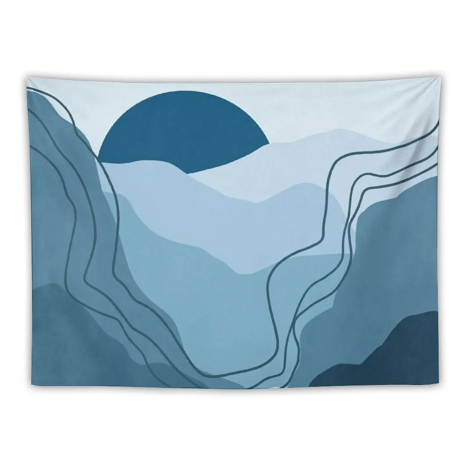 

Modern Blue Mountains Tapestry Decoration Wall Wall Deco Wall Decor Hanging Tapestry