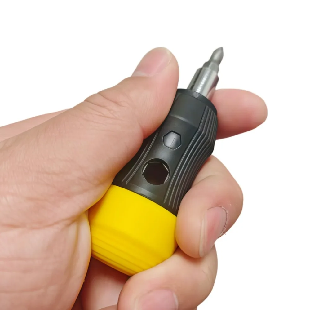 11-in-1-Schraubendreher-Set mit kurzem Griff und Phillips-/Flach-/TORX-Bits mit hoher Härte, tragbare Mini-Multifunktions-Reparaturwerkzeuge – Detail 2