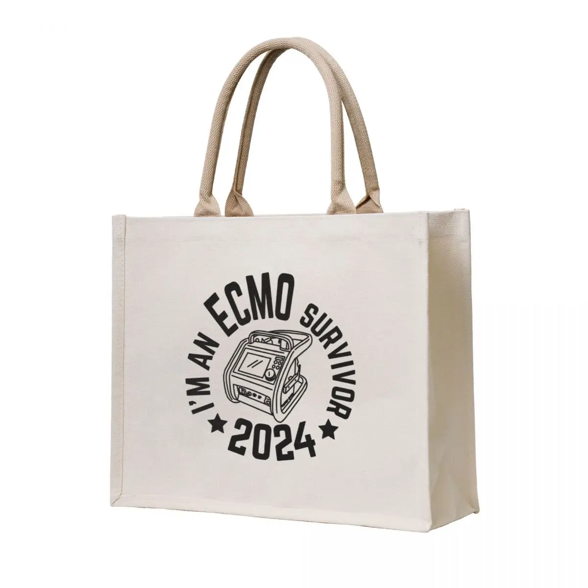 

I Am An ECMO Survivor 2024 Tote Bag Shopper Women's bags reusable shopping bags