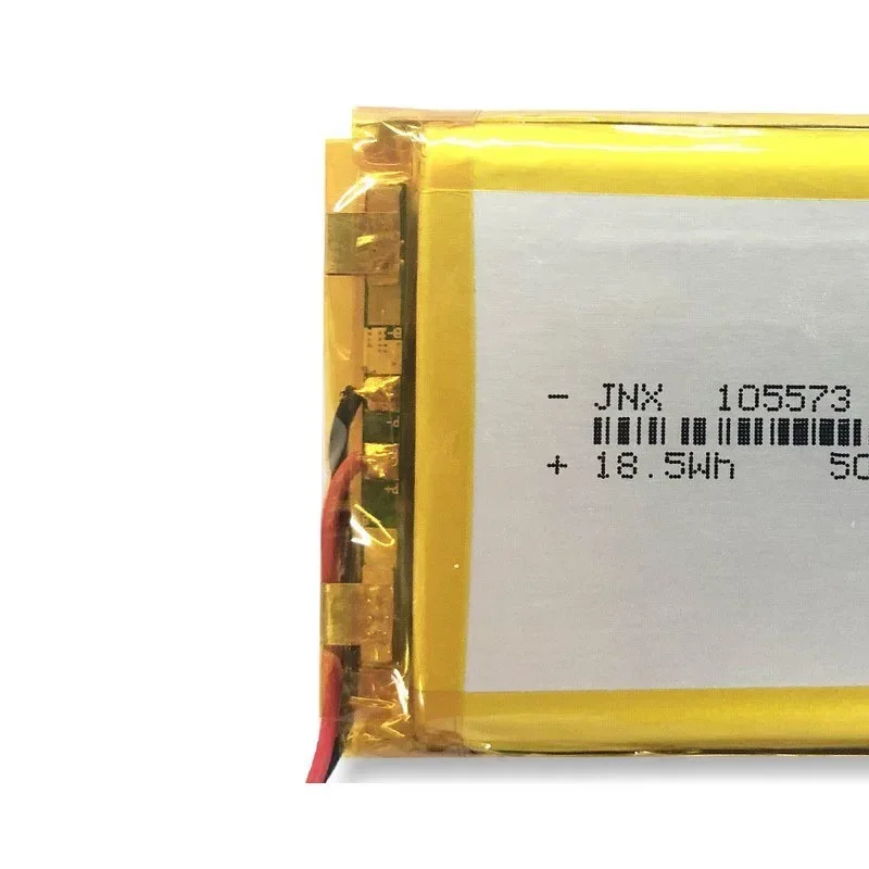 New 3.7V 5000mAh 105573 Li-Polymer Li-ion Rechargeable Battery for GPS PSP DVD PAD E-book Tablet Pc Power Bank Video Game 105573