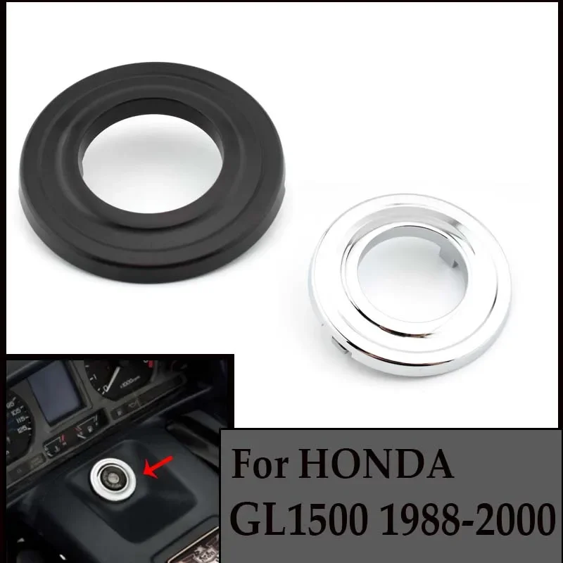 

Motorcycle Ignition Switch Panel Trim Goldwing Chrome Black Unpainte ignition switch grommet For Honda Wing gl1500 1988-2000