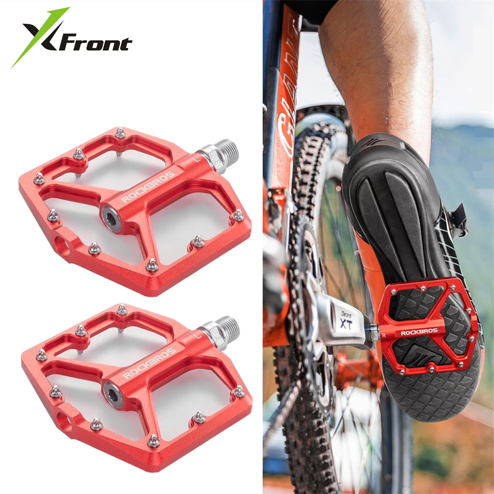 Pedal Clip MTB 2 4 Bearings Bicycle Pedals Ultralight Anti-slip CNC BMX Road Bike Pedal Cycling Sealed Bearing Accessories