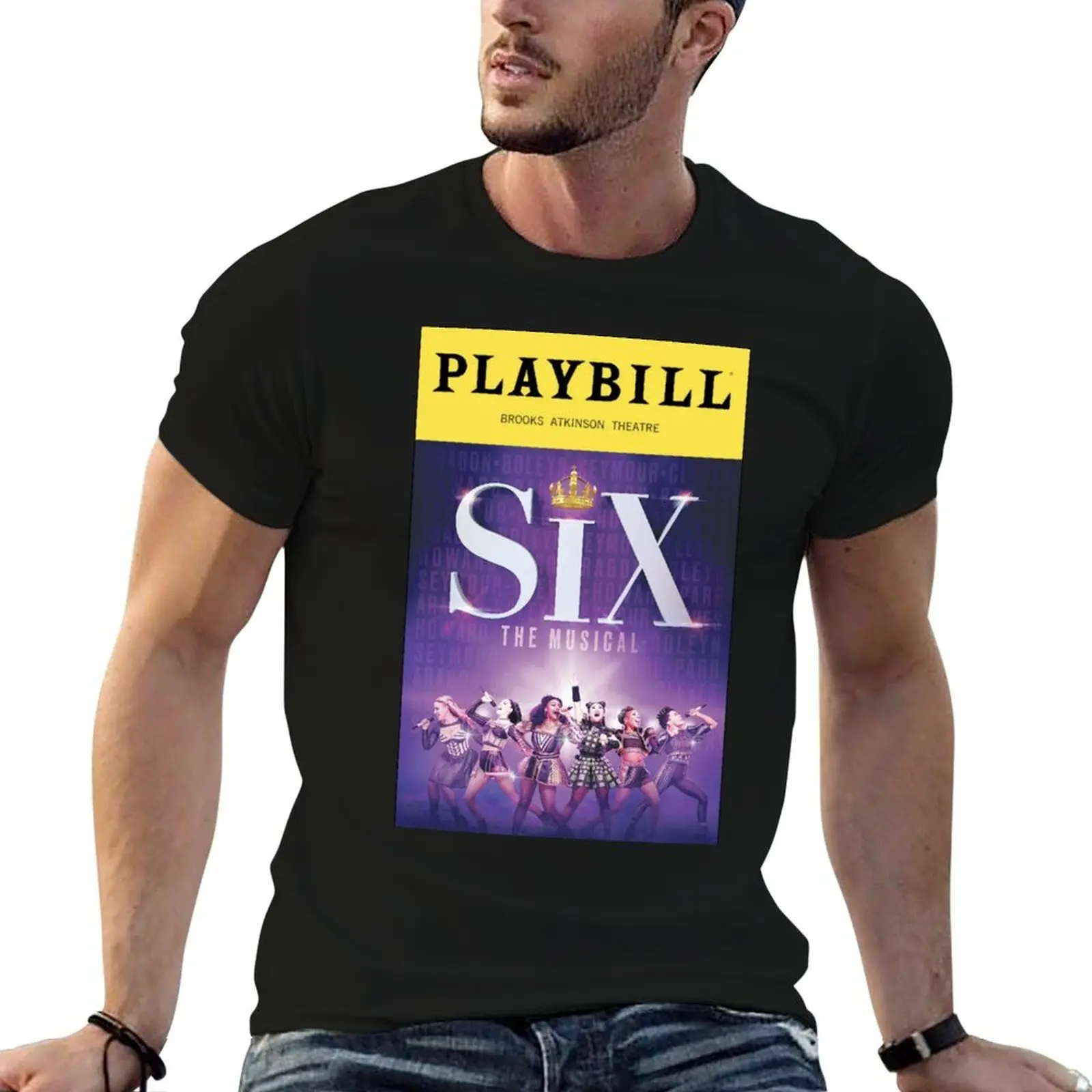 

Six The Musical (Divorced Beheaded Died Divorced Beheaded Survived) T-Shirt man t shirt cotton high quality T-Shirt