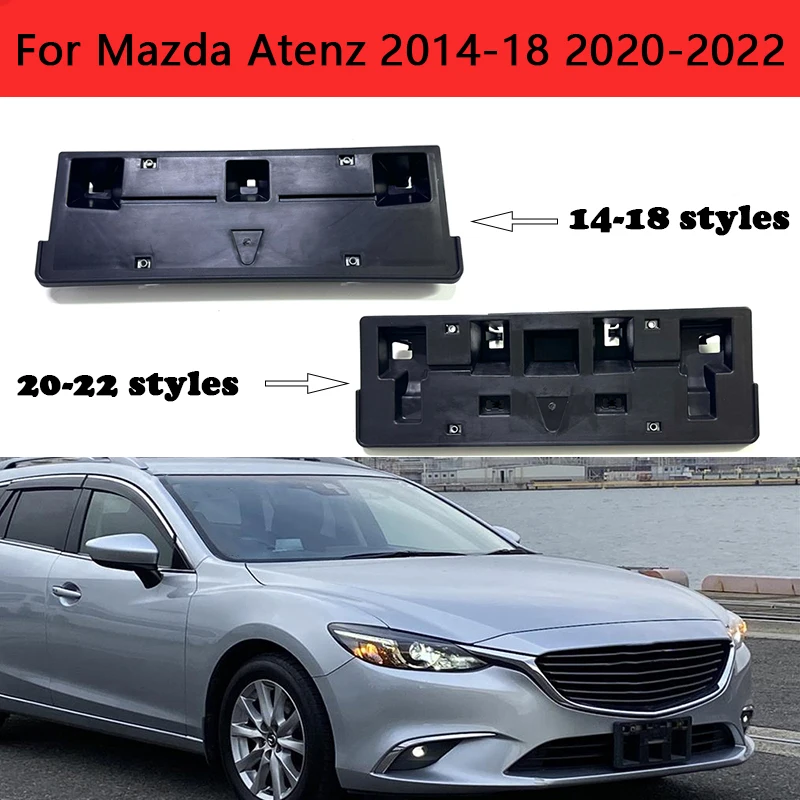 

Car Front Bumper License Plate Mounting Bracket Auto Accessories License Plate Bracket Frame For Mazda Atenz 2014-18 2020-22