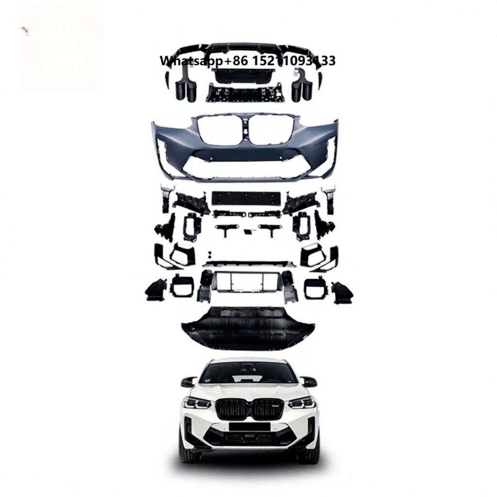 Excellent Fitment PP Car Body Kit Front Bumper Rear Diffuser for  X4 Series G02 LCI 22-23 Upgrade X4M Style Car Parts Kit