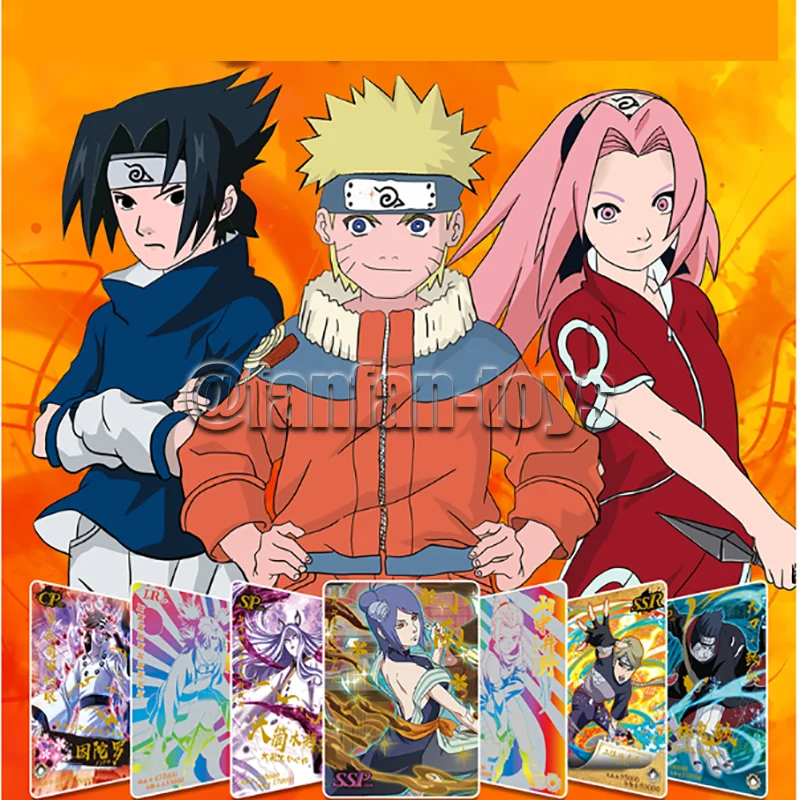 5/25/100 Pcs Anime Naruto Card Shippūden Kakashi TCG SR Rare Trading Cartoon Collection Cards Battle Carte for Children Gift Toy