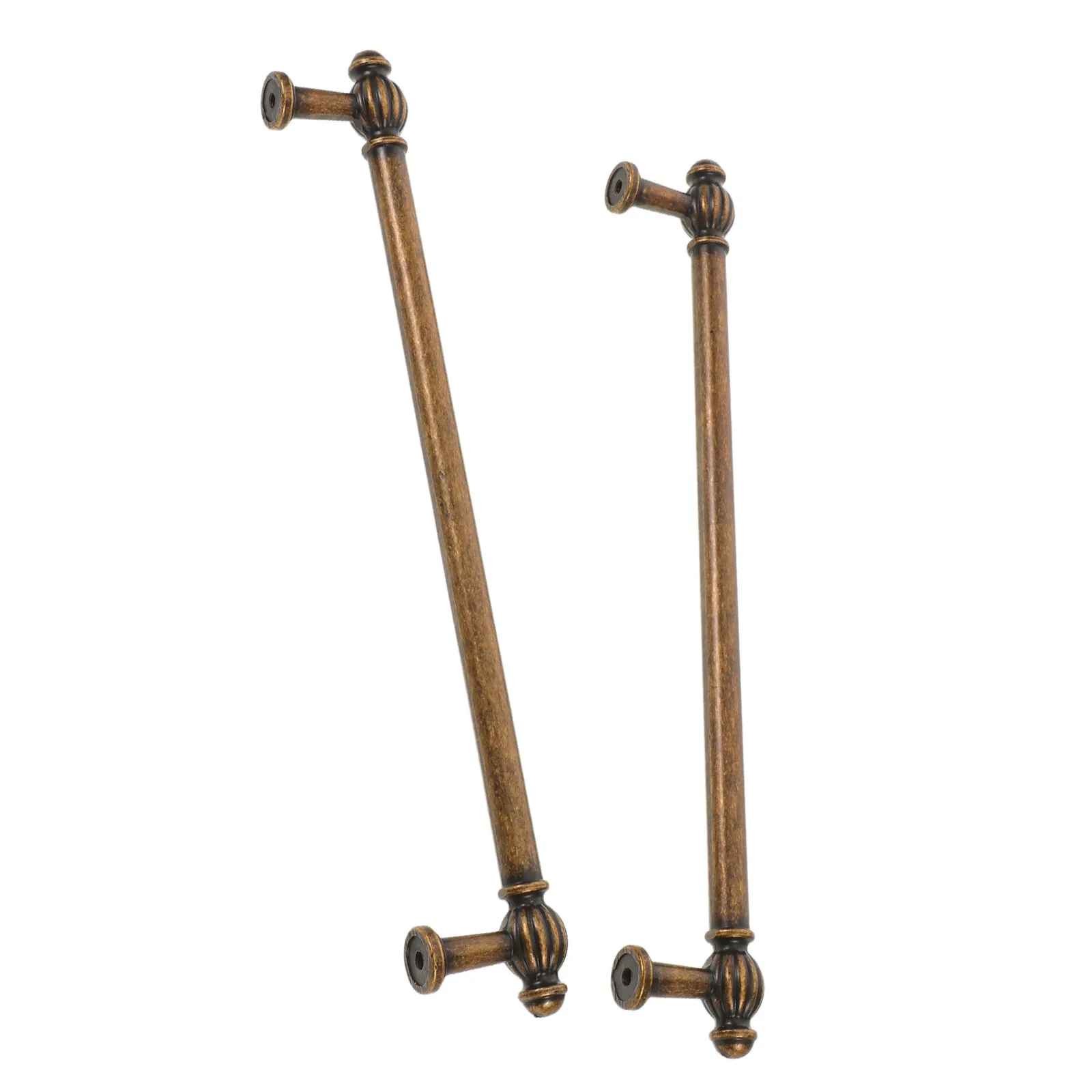 

2Pcs French Vintage Cabinet Handles Zinc Alloy Bronze Finish Retro Drawer Pulls for Kitchen Cupboards Wardrobes Shoe Closets