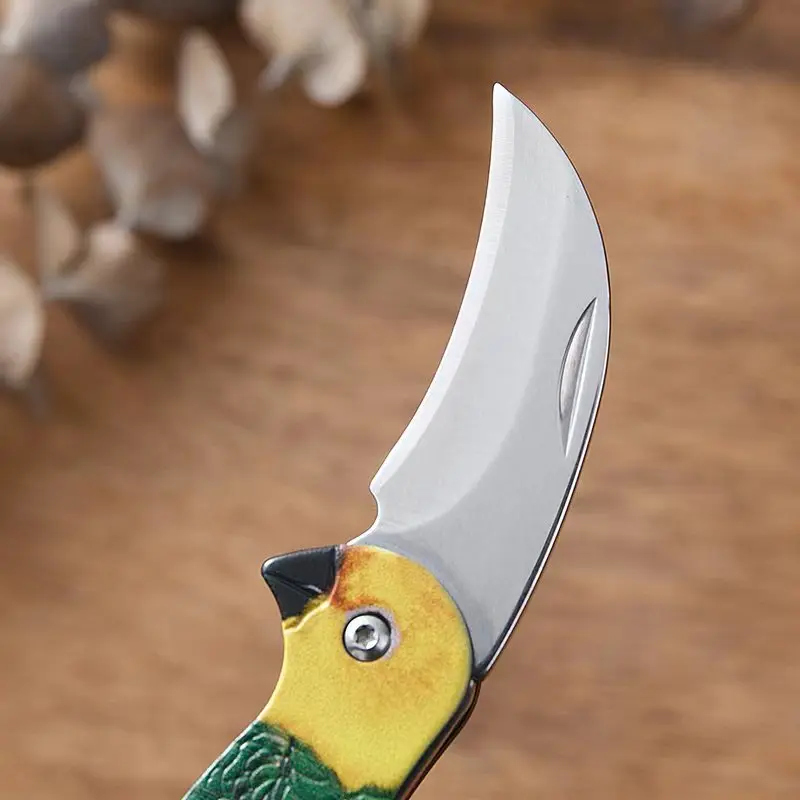 Birdtype Folding Knife Tactical Survival Knives Hunting Camping Knife Edc Multitool High Hardness Military Pocket Keychain Knife