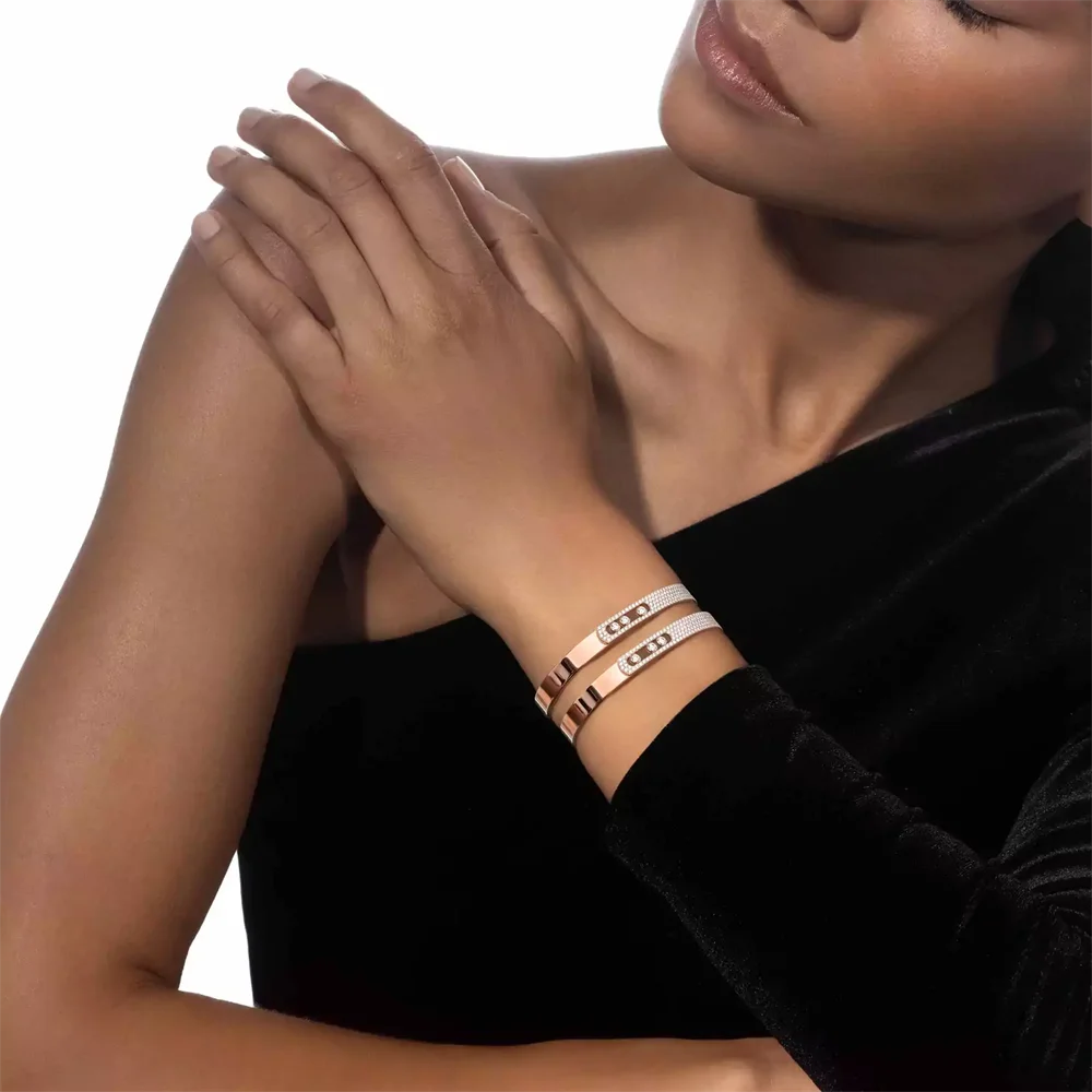MOVE NOA Diamond Bracelets Original Official Website Luxury Jewelry Sterling Silver S925 Wedding Gift for Women