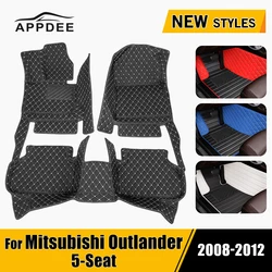 APPDEE Car floor mats for Mitsubishi outlander (FIVE SEAT) 2008 2009 2010 2011 2012 Custom auto foot Pads automobile