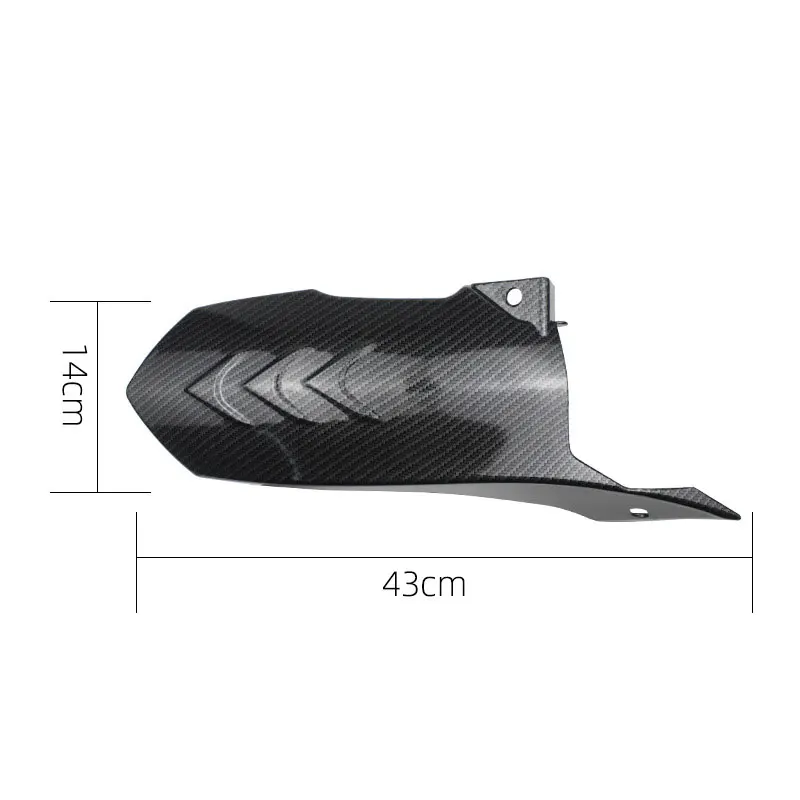 Motorcycle Rear Fender Mudguards Extender Length 43cm Motorbike Mudguard Moto Accessories for Universals