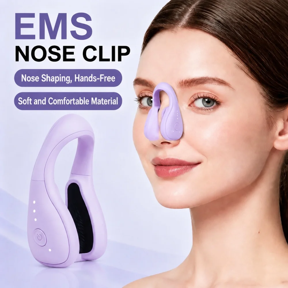 EMS Nose Shaper Clip Microcurrent Nose Lifting Device Electric Nose Beauty Clip 10 Modes Nasal Contour Shaping Tool