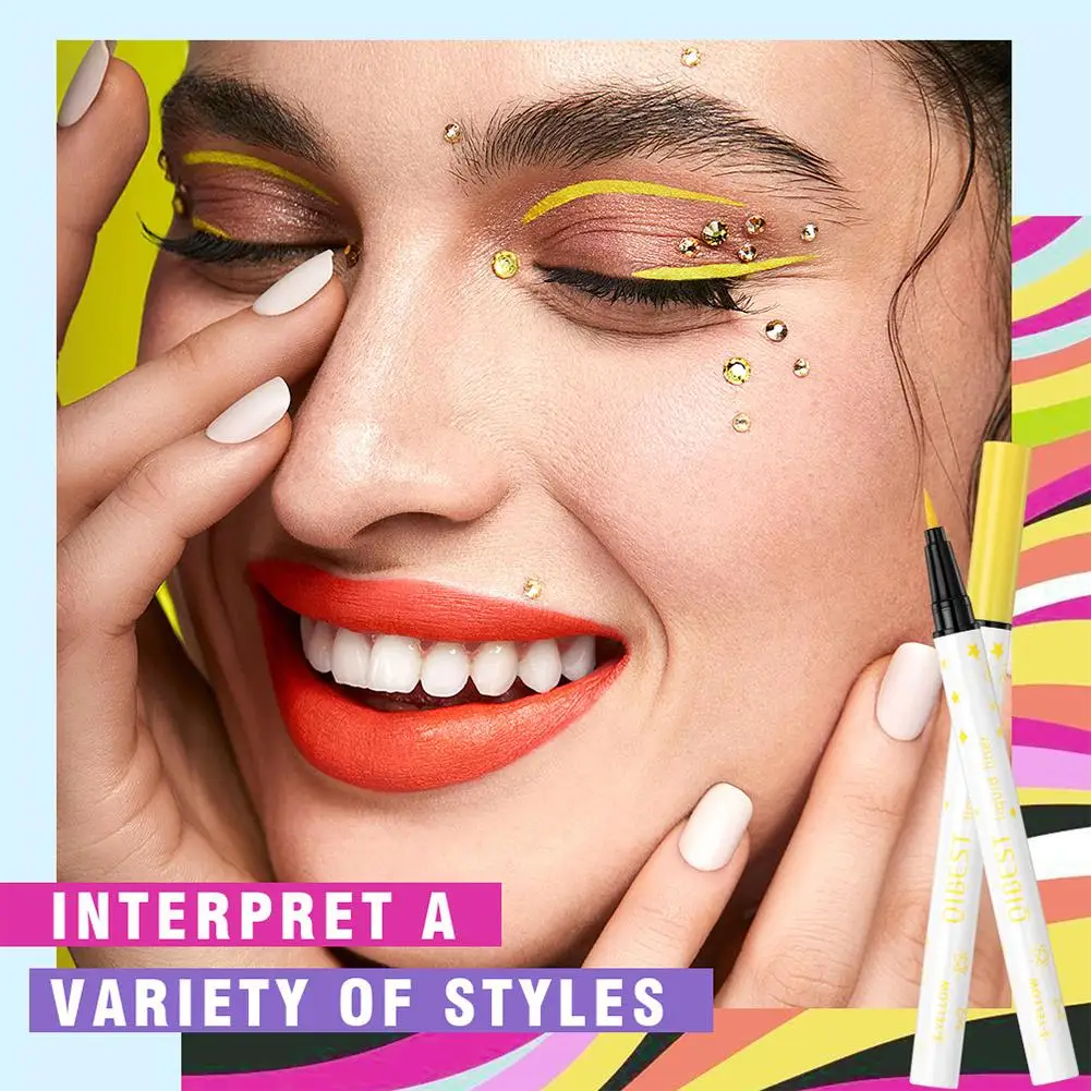 長持ちするカラーアイライナーペン,リキッドアイライナー,速乾性ジェル,耐久性,滑らか,防水,z3h2,12色