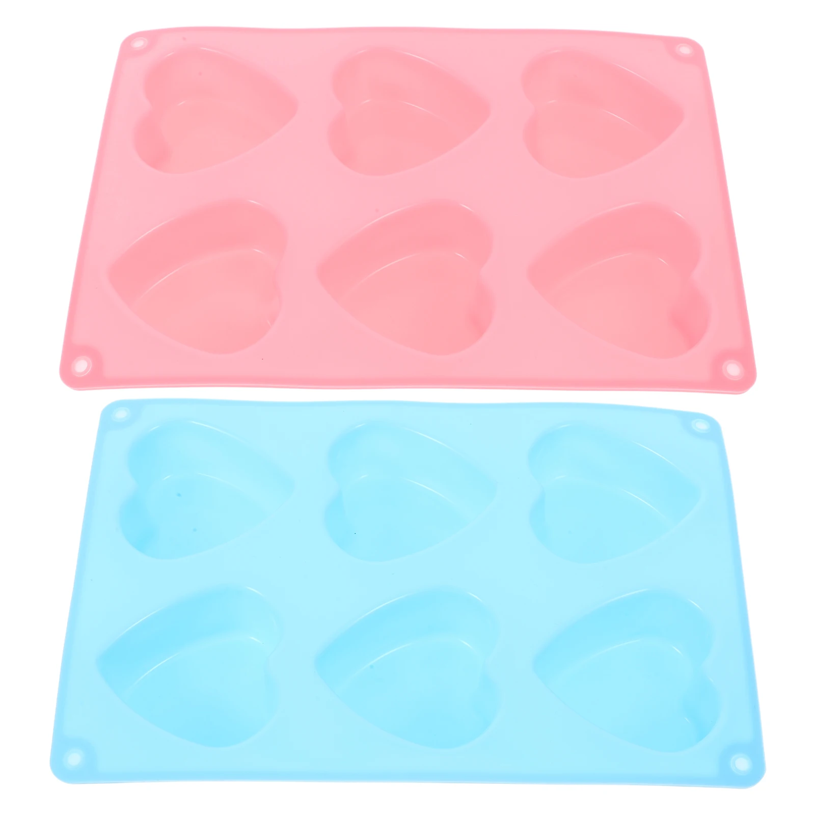 2 uds molde de silicona para chocolates, suministros para hacer moldes en forma de corazón, molde para galletas de trufa