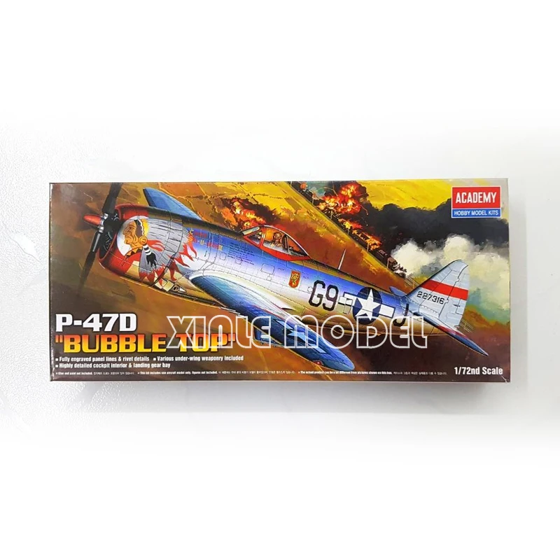 

Комплект масштабной модели Академии 12491, американский истребитель P-47D Thunderbolt 1/72