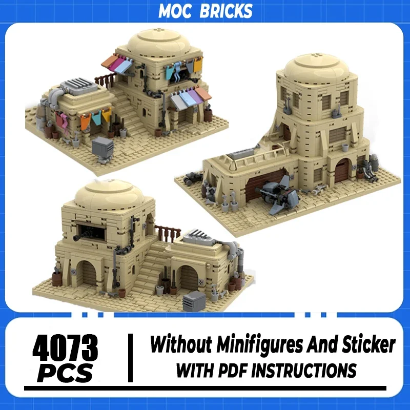 

Star Movie Moc Building Bricks Modular Desert Architecture Set Series Model Technology Blocks Toy DIY Set Assembly Holiday Gifts