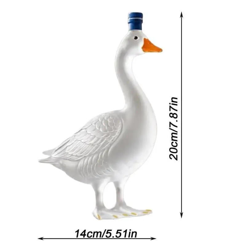 Goose Shaped Vodka Decanter Creative Glass Liquor Bottle For Grey Goose Vodka Bar Home Decoration