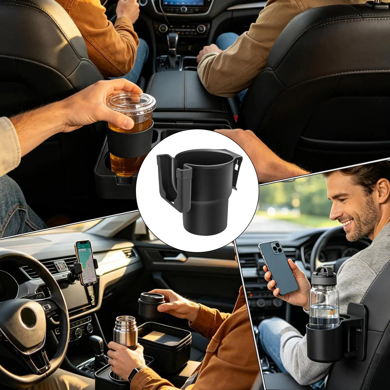 Multifunktionaler Getränkehalter für Elektroautos, Lüftungsschlitz-Getränkehalter, Praktisches Getränke-Fixierregal, Wasserflaschenhalter – Detail 4