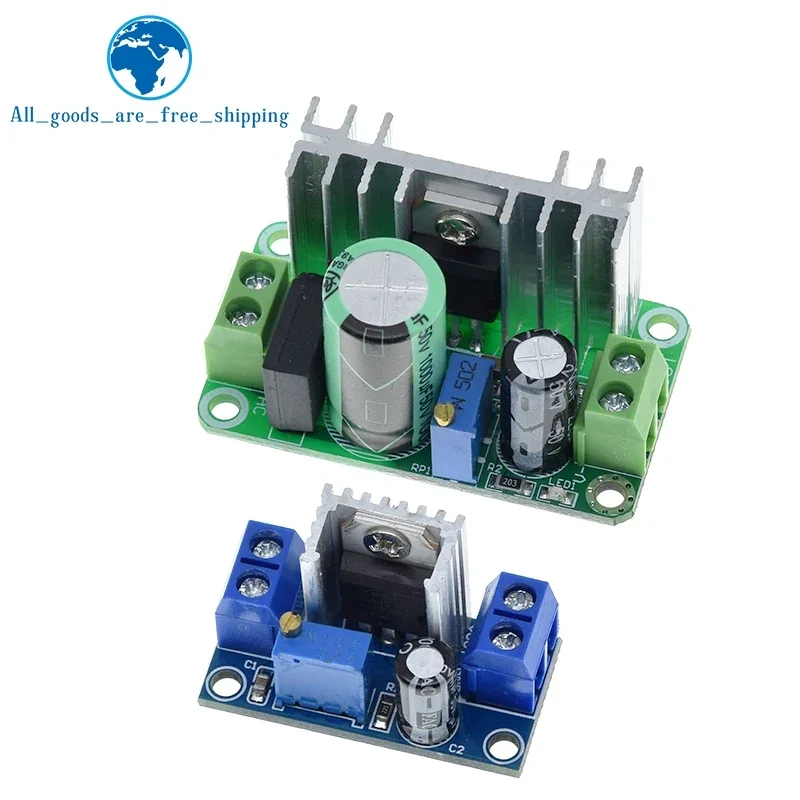 LM317T DC-DC Adjustable  Converter Buck Step Down Circuit Board Module Linear Regulator Power Supply  with rectifier filter