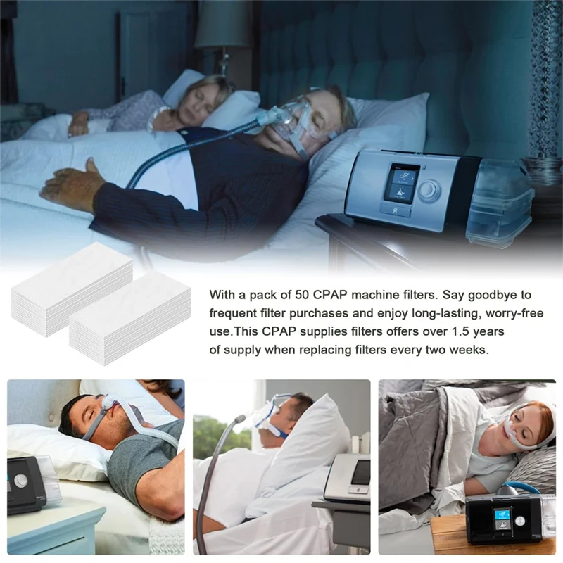 Filtros CPAP do bloco A88E-50 para filtros da máquina de CPAP de Resmed Airsense 11 para a máquina CPAP
