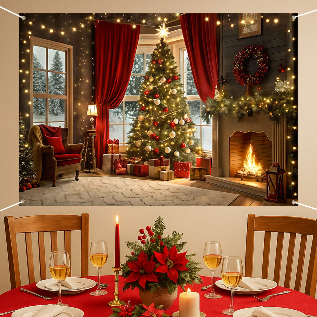 

Christmas Photography Backdrop Merry Christmas Party Decoration 2025 Xmas Santa Claus Backdrop Navidad Natal New Year Gift 2026