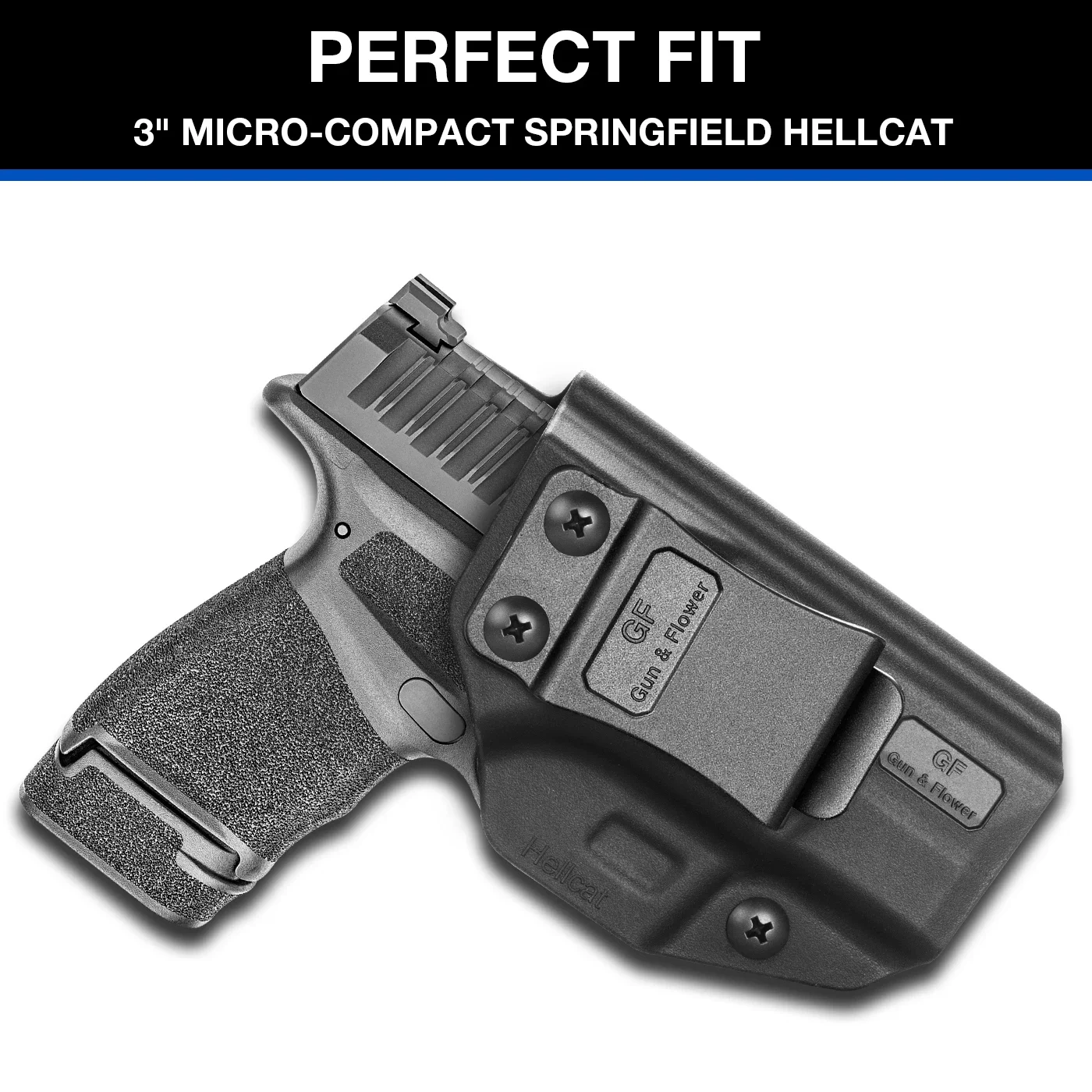 Hellcat Hidden IWB Holster Fit for Springfield Hellcat (NOT for Hellcat Pro) Polymer  Hunting Bags Right Hand Concealed