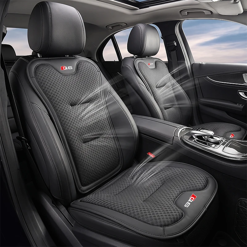 Car Seat Cushion For Audi Q6 Thickened & Anti-Slip Universal For All Seasons Rear Car Seat Cover & Backrest Protector Pad