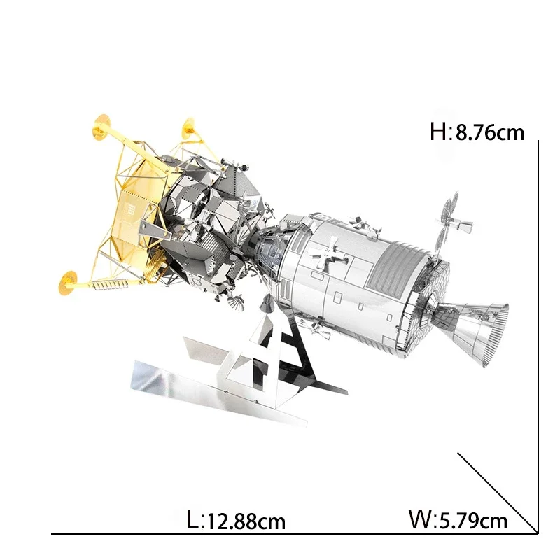 Space Exploration 3D Metal Puzzle Shuttle Hubble Space Telescope Mars Rover Model Toy for Kids Creative Jigsaw Puzzle Gift Toys