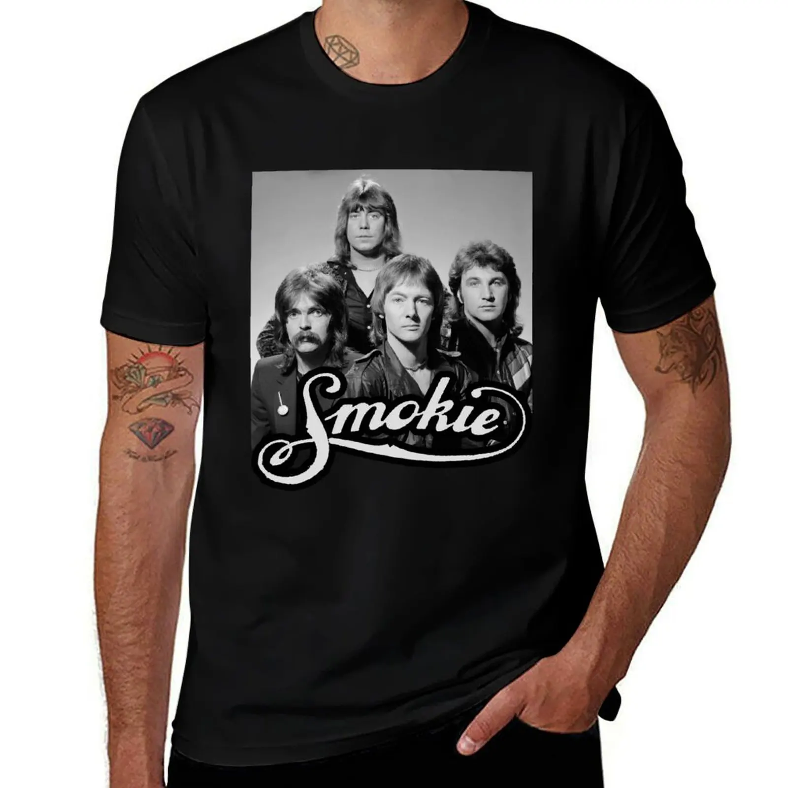 

Smokie Band T-Shirt man t shirt luxury funny t shirts dark humor T-Shirt