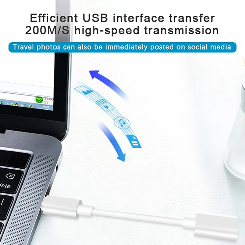 USB 2.0 C 타입 OTG 어댑터 케이블, OTG 변환기, 휴대폰 하드 디스크 키보드 확장 어댑터 케이블