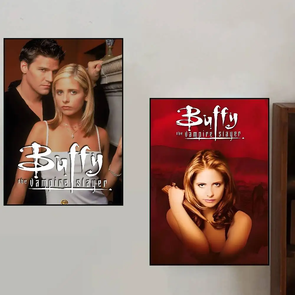 B-Buffy The Vampire Slayer Posters Living Room Bar Cafe Quality Canvas Vintage Style Comics Painting Art Home Wall Decor Picture