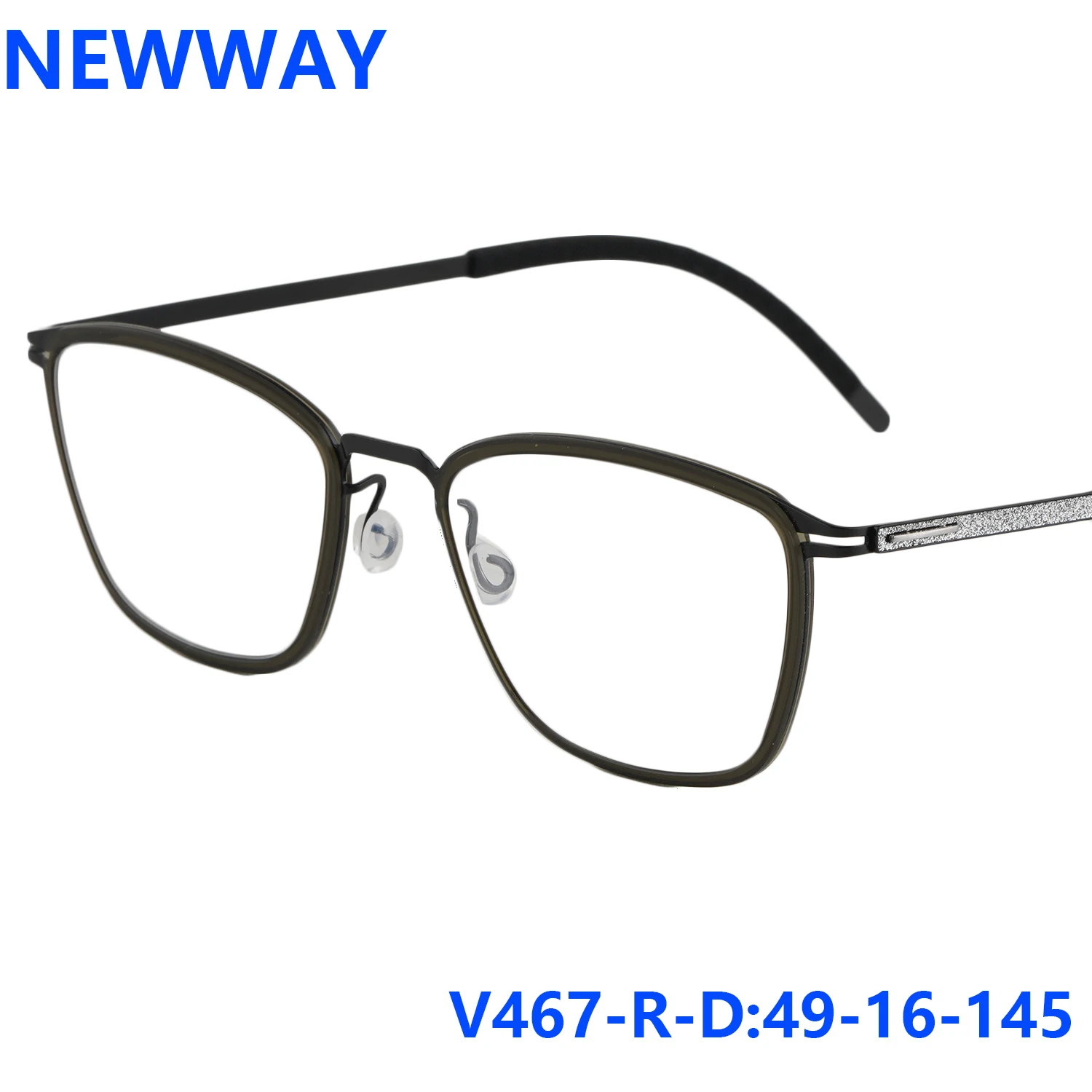 Vintage Square Men Titanium Glasses Frames V467-R-D Screwless Women Designer Eyeglasses Luxury Brand Handmade Spectacle Gafa New