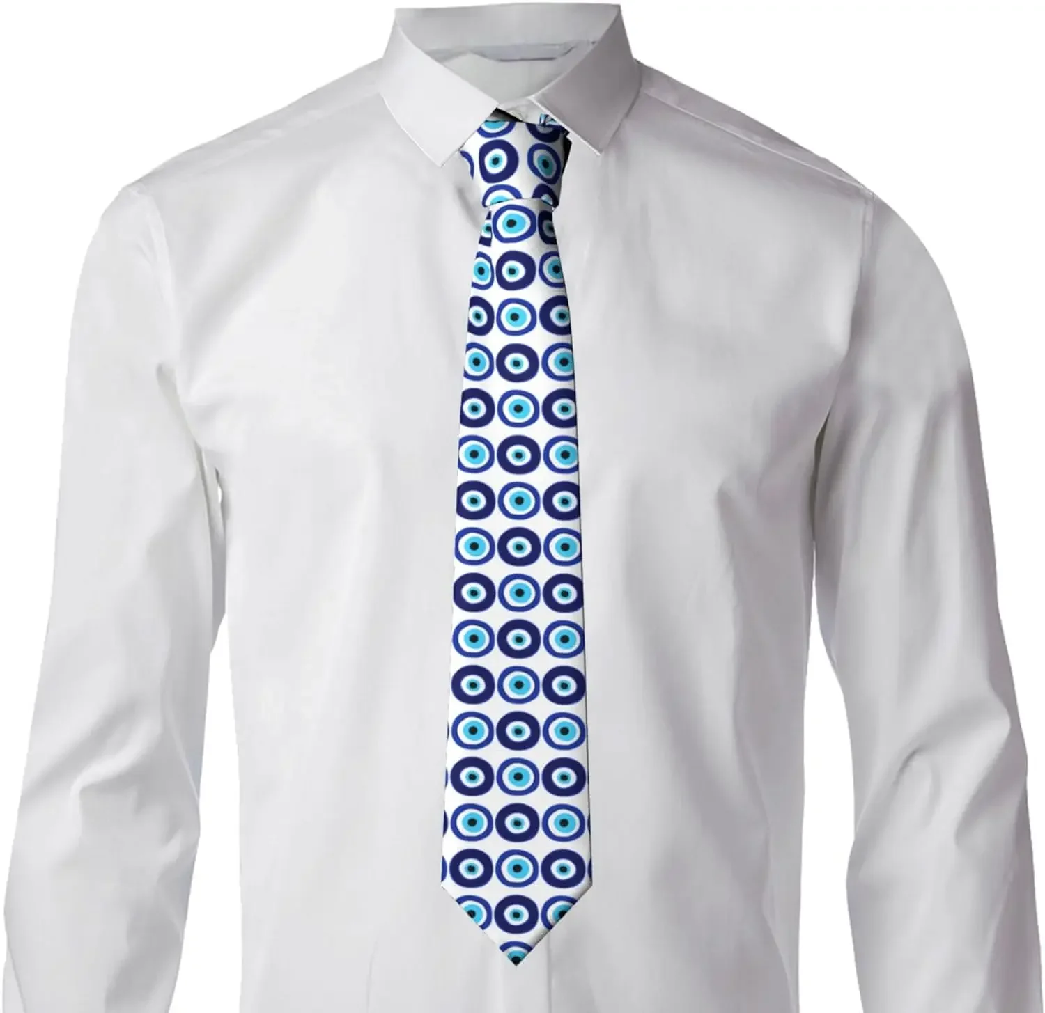 

Men's Tie Funny Neckties Evil Eye Novelty Ties Formal Party Business Neckties