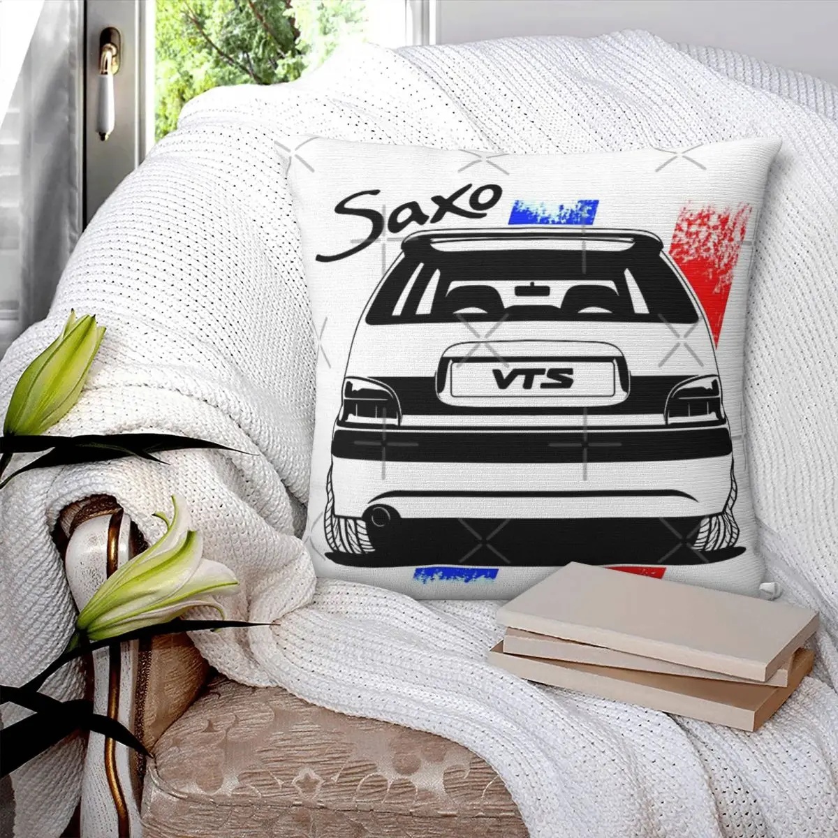 Saxo Vts France Back View Pillow Case Pillow Cover Soft Cushions Pillow Covers Pillows Decor Home