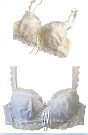 YUQI Sexy Japanischer Stil Spitzen-BH für Kleine Brüste, Push-Up Bügel-Bralette Set, Süße Niedliche Dessous Kostenloser Versand Heißer Verkauf