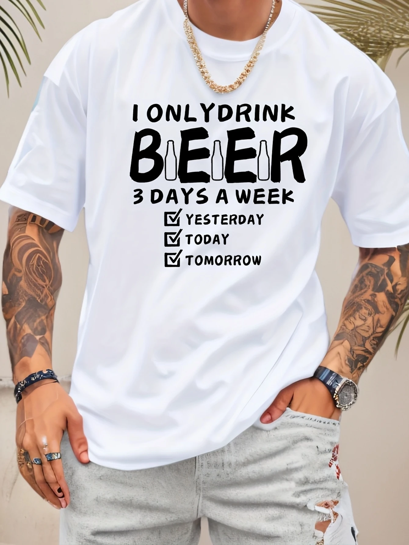 

Мужские футболки для спортзала, летние футболки большого размера из 100% хлопка с рисунком пива и принтом, футболка с короткими рукавами, уличная спортивная одежда