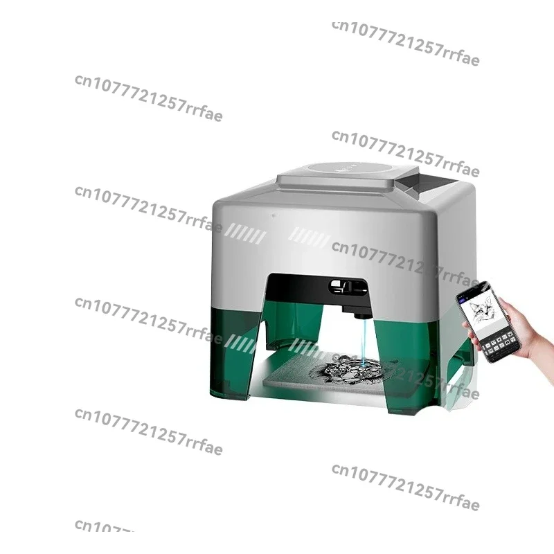 Small Laser Engraving Machine, Portable Handheld Desktop Marking Machine Logo Automatic Engraving and Coding
