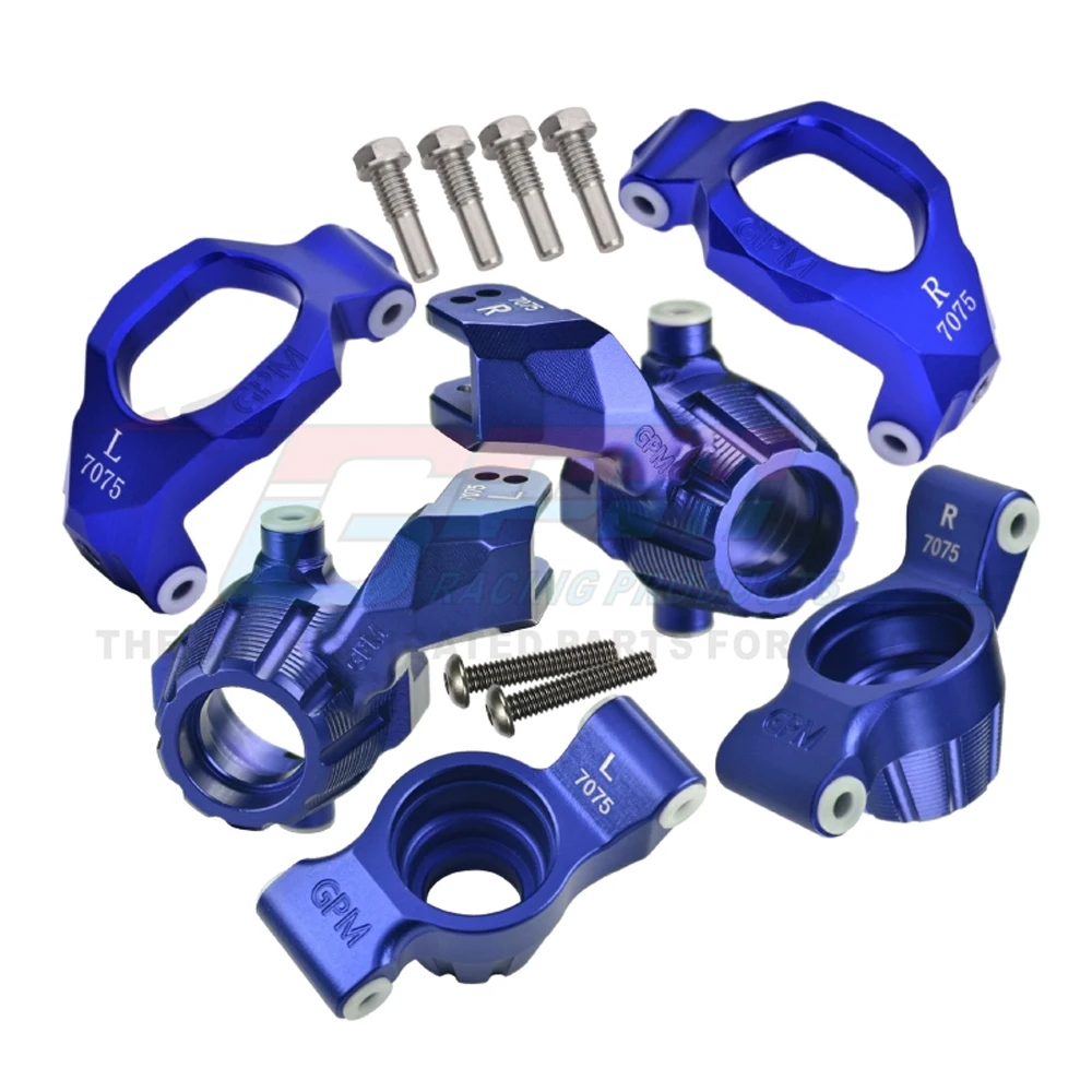 GPM for Traxxas 1/8 MAXX SLASH 6S 1/10 MAXX 4S RC Car Metal Front Steering Blocks +Caster Blocks + Rear Hub 8932 + 8937 + 8952 - Image 3