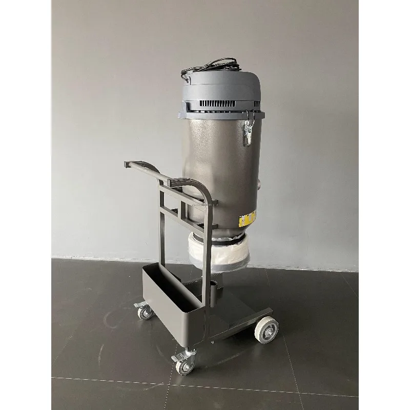 Industrial Vacuum Cleaner 220V Continuous Bagging 3 Motors Dust-Free Bag Replacement for Floor Grinding Cleaning Use