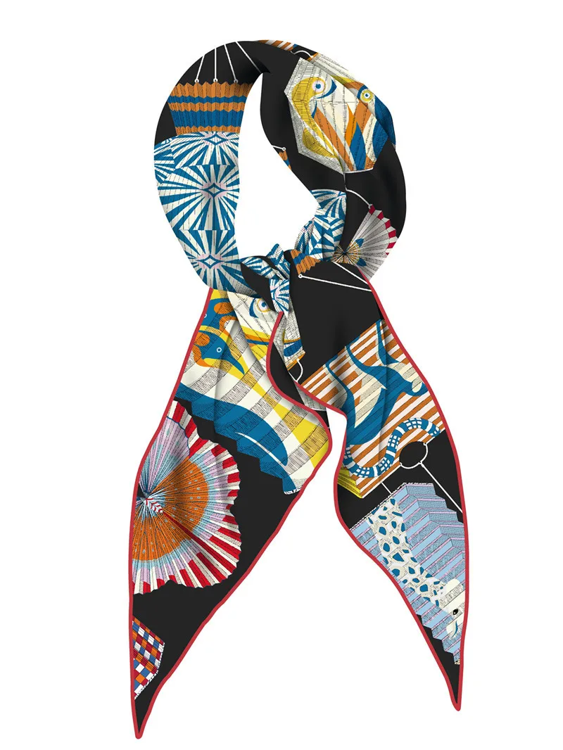 

Large Silk Twill Shawl Women Triangular Scarves Shawls Mother Christmas Gift Head Neck Bag Accessories