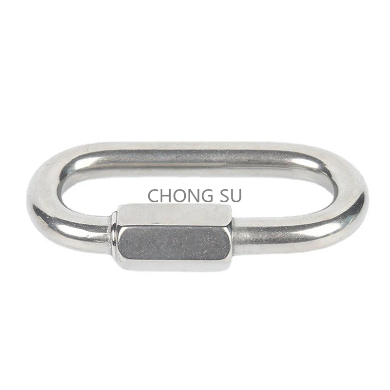 1-10 Stuks M3-M14 304 Roestvrij Staal Quick Link Lente Snap Met Moer Lock Sleutelhanger Haak Clip Draad touw Karabijnhaak Keten Gesp