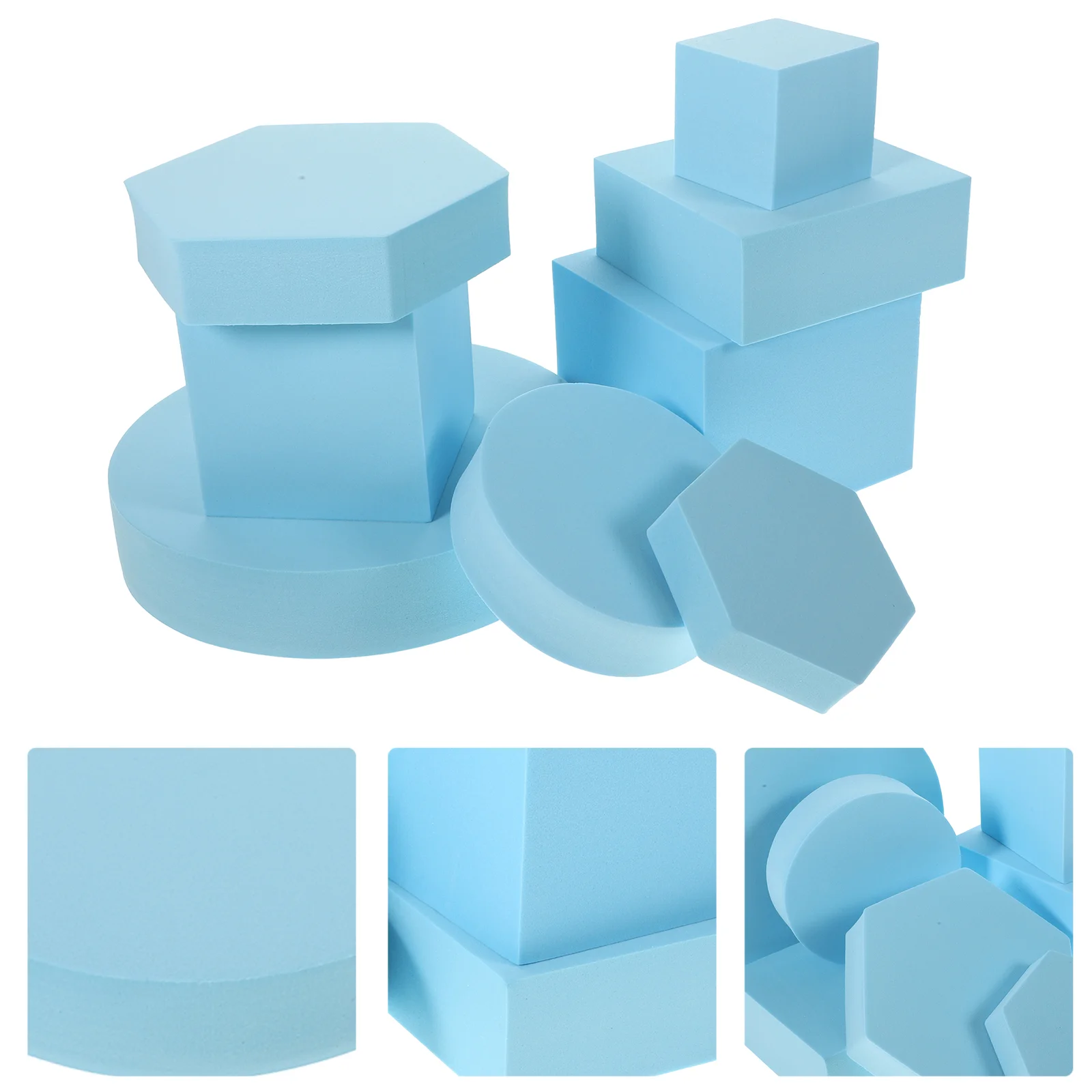 

8pcs Geometry Cube Photo Props Cosmetics Photo Props Craft Geometric Jewelry Props