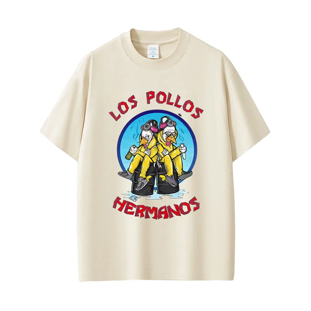 

Tv Show Breaking Bad Los Pollos Hermanos T-shirt Heisenberg Walter Jesse Pinkman Chicken T Shirt Men Women Casual Funny T-shirts